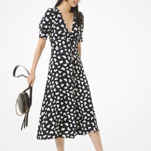 MICHAEL KORS PETAL VISCOSE DRESS